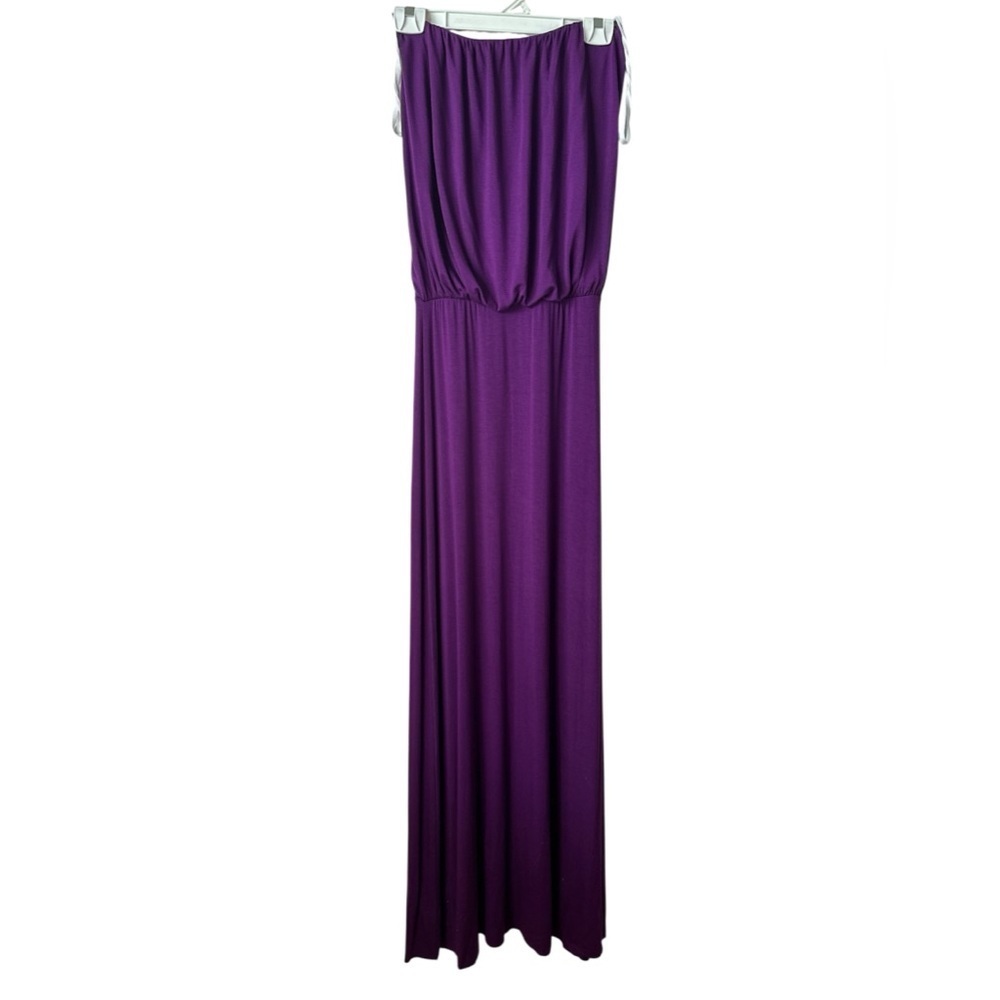 GO COUTURE Purple Tube Top Maxi Casual Summer Dress Medium BNWT